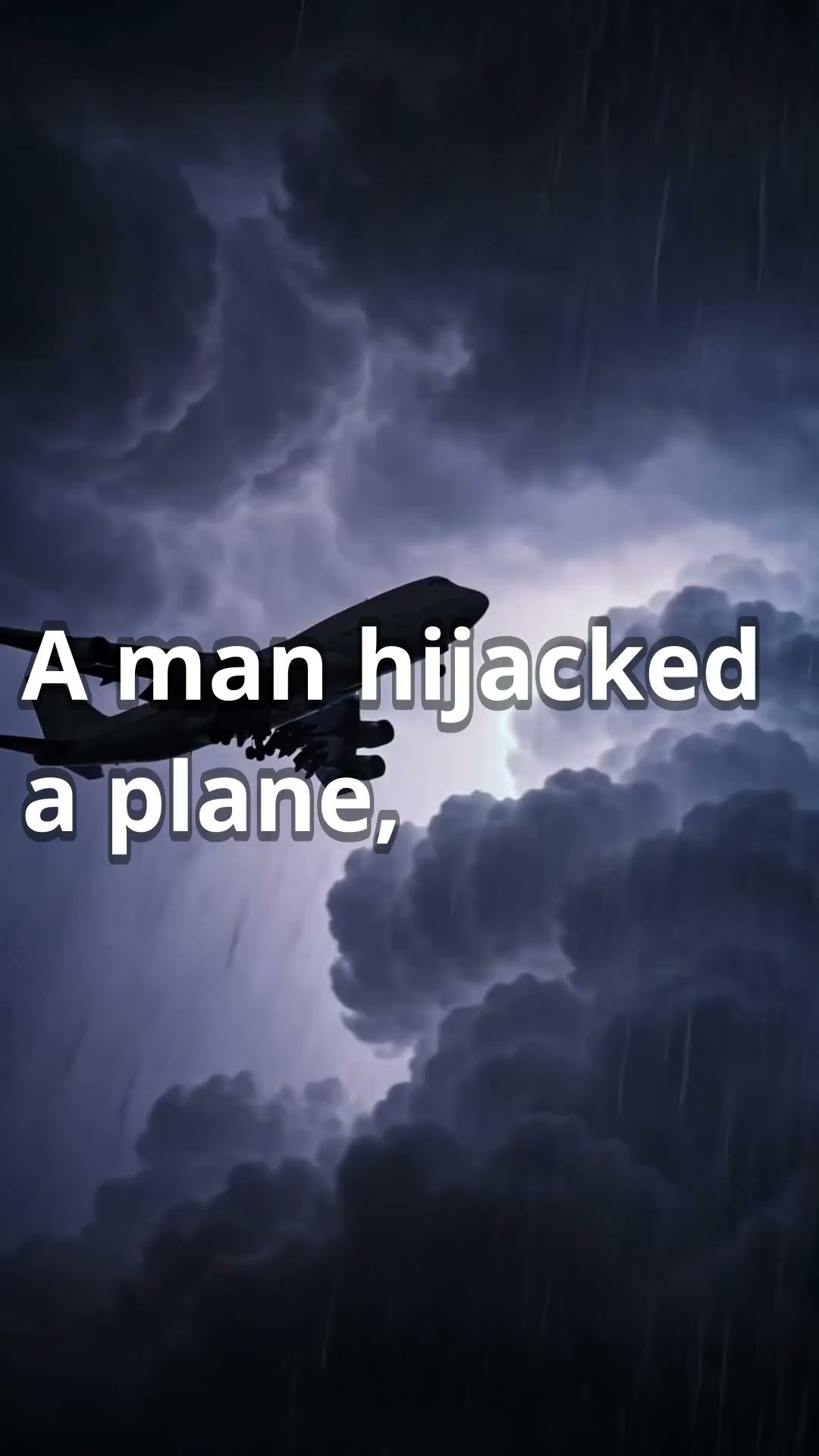 D.B. Cooper case — night sky and storm